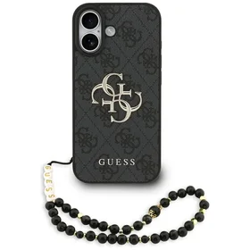 Guess 4G Strap 4G Classic Logo dėklas telefonui iPhone 17 - juoda