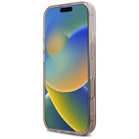Karl Lagerfeld IML logotipo su kalnų krištolais dėklas telefonui iPhone 16 Pro Max - rožinis
