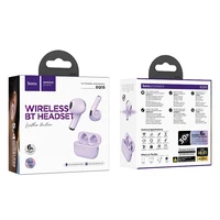 HOCO belaidės ausinės bluetooth TWS EQ15 violetinės