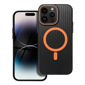 Dėklas SIMPLY, suderinamas su MagSafe, skirtas iPhone 14 Pro Max, titano juodas