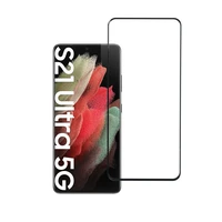 Apsauginis stiklas Blue Star - SAMSUNG Galaxy S21 Ultra pilnas paviršius (pilnas klijavimas/draugiškas dėklui) - juodas Apsauginis stiklas Blue Star