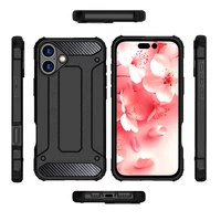 Hybrid Armor dėklas telefonui iPhone 16 Plus - juodas