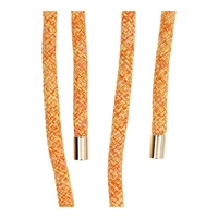 SWING (8mm) Telefono dirželis, Telefono pakabukas su reguliuojamu ilgiu / virvės ilgis 165cm (maks. 82.5cm kilpoje) / ant peties arba kaklo - oranžinė-balta