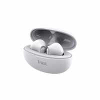 Trust Yavi - belaidis Earbuds Bluetooth TWS with Charging dėklas & ENC (baltas)