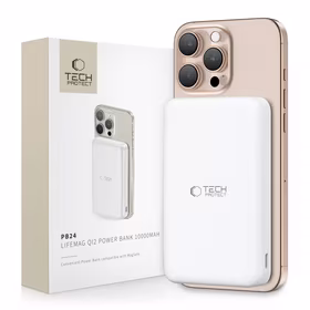 Tech-Protect PB24 LifeMag QI2 MagSafe 10000mAh Išorinė baterija (f) - balta