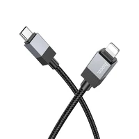 Kabelis USB C į Lightning Hoco PD 27W 1 m X110 juodas
