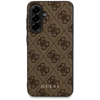 Guess 4G Metal Gold Logo dėklas telefonui Samsung Galaxy A36 - ruda