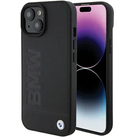 BMW Magnetinis Odinis Hot Stamp dėklas telefonui iPhone 15 Plus - juodas