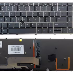 Klaviatūra HP ZBook 15 G5, G6, ZBook 17 G5, G6, su pašvietimu ir „trackpoint“