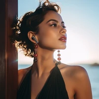 Dudao U21 TWS ANC ENC Bluetooth belaidės ausinės - juodos