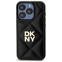 DKNY Quilted Stack Logo dėklas telefonui iPhone 15 Pro Max - juodas