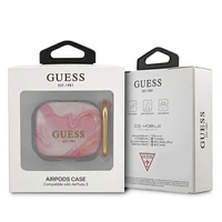 Guess GUA3UNMP AirPods 3 dėklas rožinė/rožinė Marble Collection