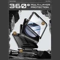 Supcase Unicorn Beetle Pro dėklas telefonui Samsung Galaxy Z Flip 7 - juodas