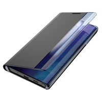 Dėklas telefonui knygos tipo su išmaniuoju langu Xiaomi Redmi K40 Pro+ / K40 Pro / K40 / Poco F3 - rožinis