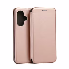 Beline Knygutės tipo dėklas Xiaomi Redmi Note 13 Pro+ 5G rožinis-auksinis