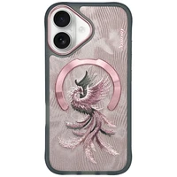 Nimmy Magnetinis Fantasy Animal MagSafe iPhone 16 dėklas - rausvas auksas