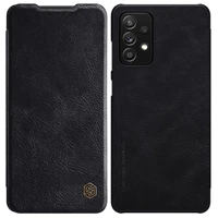 Nillkin Qin odinis dėklas Samsung Galaxy A72 4G juodas