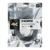 HDMI į HDMI 4K 60Hz didelio greičio kabelis su Ethernet ver. 2.0 BLISTER 3 m juodas