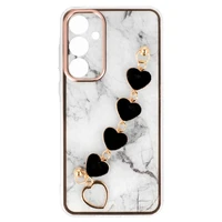 Dėklas telefonui Trend Case skirtas Samsung Galaxy S24 dizaino 6 baltas