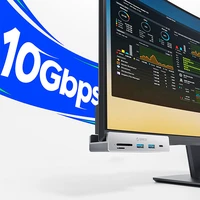 "Orico MH5PC" USB-C / 2x USB-A 3.2 + 1x USB-C 3.2 + 1x SD&TF - sidabrinės spalvos