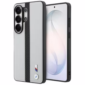 BMW Perforated Stripe Logo MagSafe Dėklas for Samsung Galaxy S26 Ultra - pilkas