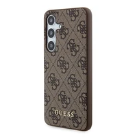 Guess 4G Metal Gold Logo dėklas telefonui Samsung Galaxy A35 - rudas