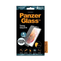 PanzerGlass E2E Microfracture antibakterinis stiklas Samsung Galaxy S21 - su juodu rėmeliu