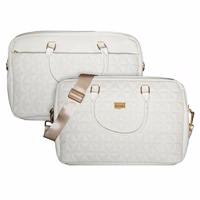 Wonder Dėklas nešiojamam kompiuteriui 17 colių pico dygsniuotas smėlinas