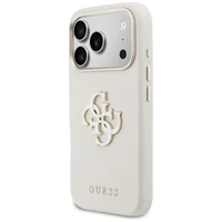 GUESS case for IPHONE 17 Pro GUHCP17L5PS4RGGE (PU FW Resin Logo) beige