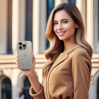 Crystal Glitter dėklas telefonui Iphone 11 Pro sidabrinis