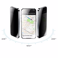 Benks Apsauginis stiklas Ultra Shield Privacy iPhone 14 Pro Max/15 Plus/16 Plus (m) - juodas