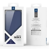 Dux Ducis Skin X Pro Dėklas iPhone 17 su pinigine, MagSafe suderinamas - Mėlynas