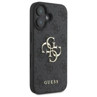 Guess 4G Didelis Logo iPhone 16 Plus Dėklas - juodas