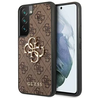 Guess GUHCS22S4GMGBR S901 S22 rudas/rudas kietas dėklas 4G Big Metal Logo