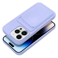 Kortelių dėklas telefonui IPHONE 14 Pro violetinis
