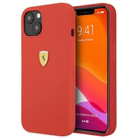 Ferrari FESSIHCP13SRE iPhone 13 mini 5.4" kietas silikoninis dėklas raudonas/raudonas