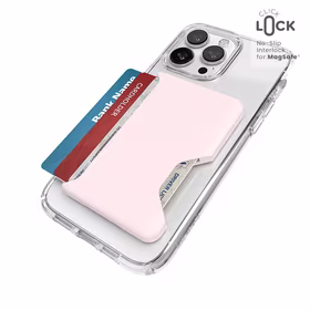 Speck ClickLock Wallet For MagSafe - Magnetic MagSafe Wallet (Nimbus rožinis)
