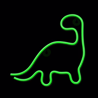 Neon LED Light DINOSAUR žalias NNE01 Neolia
