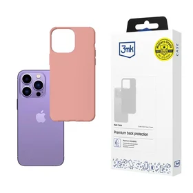 Dėklas telefonui iPhone 14 Pro iš 3mk Matt Case serijos - rožinis