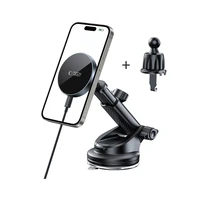 Tech-Protect mm15W-V5 magnetinis MagSafe automobilio laikiklis prietaisų skydeliui/stiklui/ventiliacijai juodas