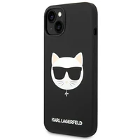 Karl Lagerfeld KLHMP14MSLCHBK iPhone 14 Plus 6.7 "kietas dėklas juodas / juodas Silikoninis Choupette Galva Magsafe