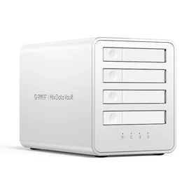 "Orico" 8848U4 DAS serijos 4 lizdų M.2 NVMe SSD diskų masyvas - baltas