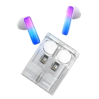 TWS Joyroom JR-TC1 IceLens Series belaidės ausinės su LED lemputėmis - baltos