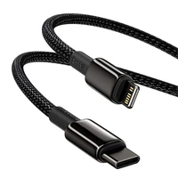 Baseus kabelis Tungsten PD USB-C - Lightning 2,0 m juodas 20W