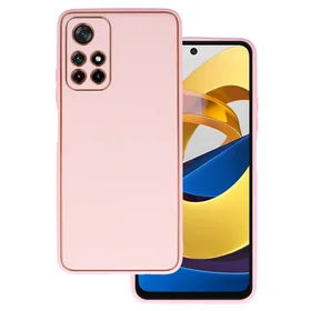 TEL PROTECT Luxury dėklas telefonui Xiaomi Redmi Note 11 5G/Note 11S 5G/Poco M4 Pro 5G šviesiai rožinis