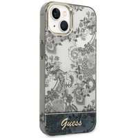 Guess GUHCP14MHGPLHG iPhone 14 Plus 6.7 "pilkas/pilkas kietas dėklas Porcelain Collection