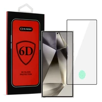 Tel Protect Apsauginis stiklas 6D pilnai lipnus Samsung Galaxy S24 Ultra juodas (m) - su pirštų atpažinimo atrakinimu