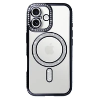 Dėklas telefonui Bling Magnētinis skirtas Iphone 17 juodas