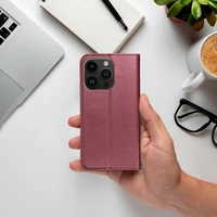 Dėklas Smart Magnetic Xiaomi Redmi Note 12S tamsiai raudonas