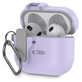 Tech-Protect Slim Hook dėklas AirPods 4 - violetinis
